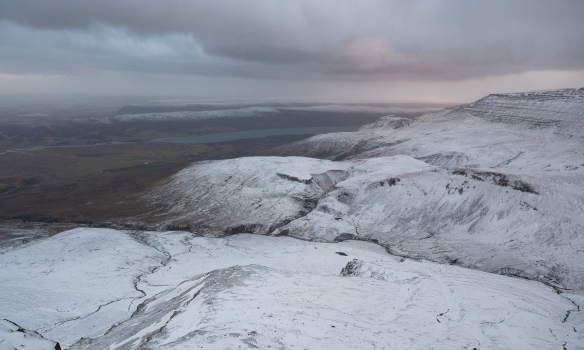 Fallegt var það, og við heppnir að vera í skjólinu