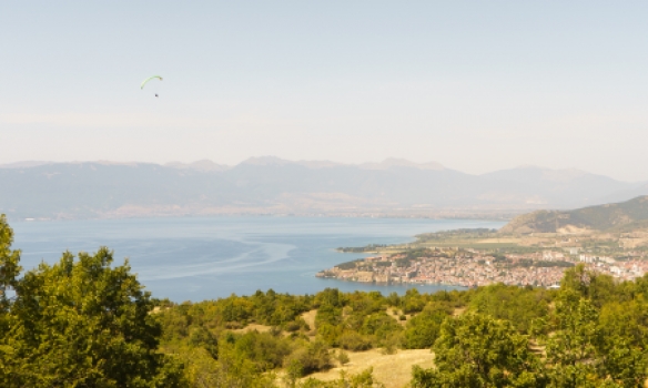 Flogið yfir Ohrid